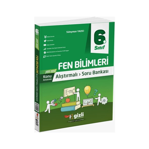Gizli Yayınları 6. Sınıf Fen Bilimleri Konu Anlatımlı Alıştırmalı Soru Bankası ürün görseli 1