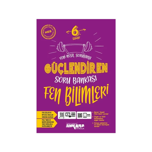 Ankara Yayıncılık 2024 Güncel 6.Sınıf Tüm Dersler Güçlendiren Soru Bankası Nesil Gelişmiş Soru Bankası Seti - Resim 3
