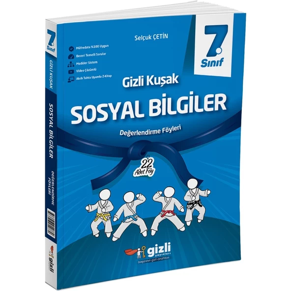 Gizli Yayınları 2025 7. Sınıf Sosyal Bilgiler Değerlendirme Föyleri Gizli Kuşak Serisi