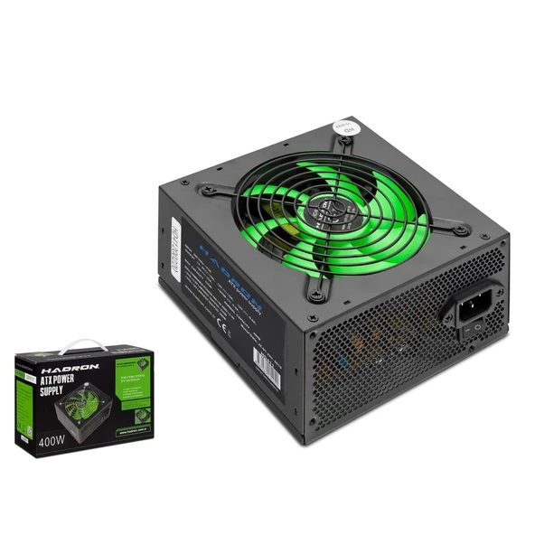 Hadron HD411 1x4+4 12V + 2x6+2 PCI-E + 2xIDE + 4xSATA 12cm Fanlı 400w ATX Güç Kaynağı - Siyah