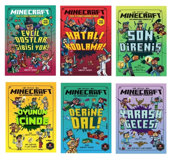 Minecraft Seti (Yarasa Gecesi + Derine Dal + Oyunun İçinde + Son Direniş + Hatalı Kodlama + Evcil Dostlar)