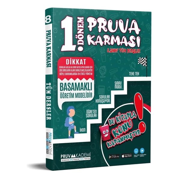 Pruva Yayınları 8. Sınıf 1. Dönem Pruva Karması ürün görseli 1