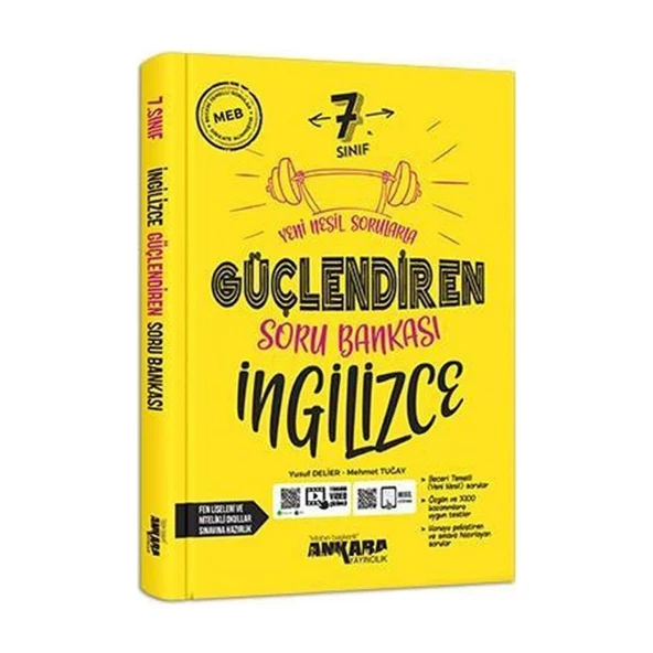 Ankara Yayıncılık 7.Sınıf  Güçlendiren Ingilizce Soru Bankası ürün görseli