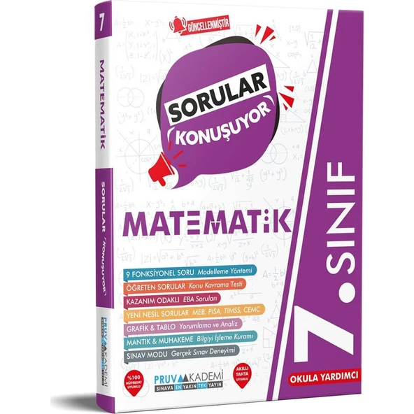 Pruva Akademi 7. Sınıf Matematik Sorular Konuşuyor