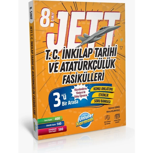 Ünlüler Karması 8. Sınıf LGS Jett T.C. İnkılap Tarihi ve Atatürkçülük Fasikülleri