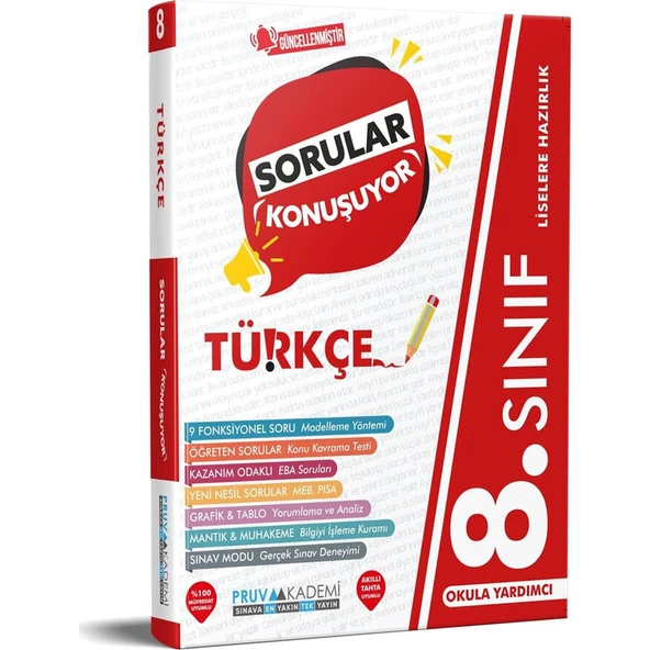 Pruva Akademi 8.sınıf Türkçe Soru Bankası
