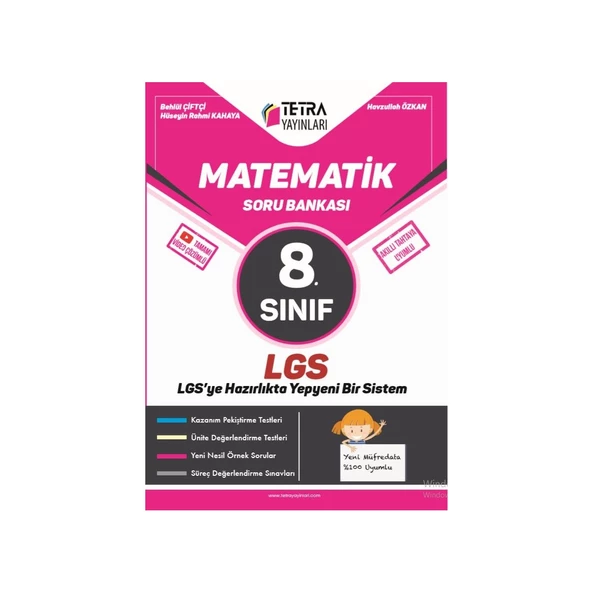 Tetra Yayınları Matematik 8. Sınıf Lgs Soru Bankası