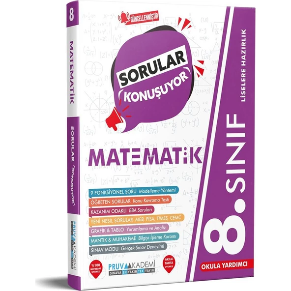 Pruva Akademi 8.Sınıf Matematik Soru Bankası