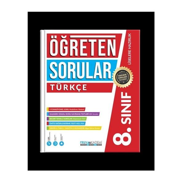 Pruva Akademi 8. Sınıf Öğreten Sorular LGS Türkçe Soru Bankası