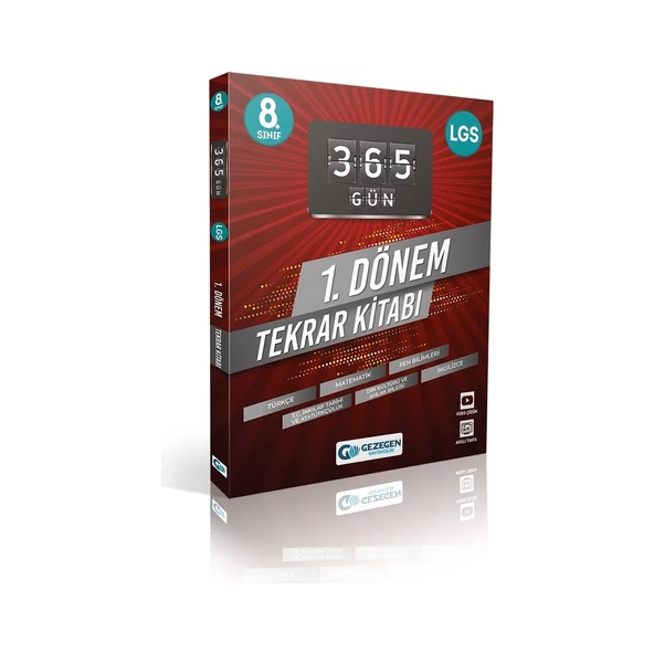 Gezegen Yayıncılık  8.Sınıf Tüm Dersler 365 Gün 1.dönem Tekrar Kitabı ürün görseli