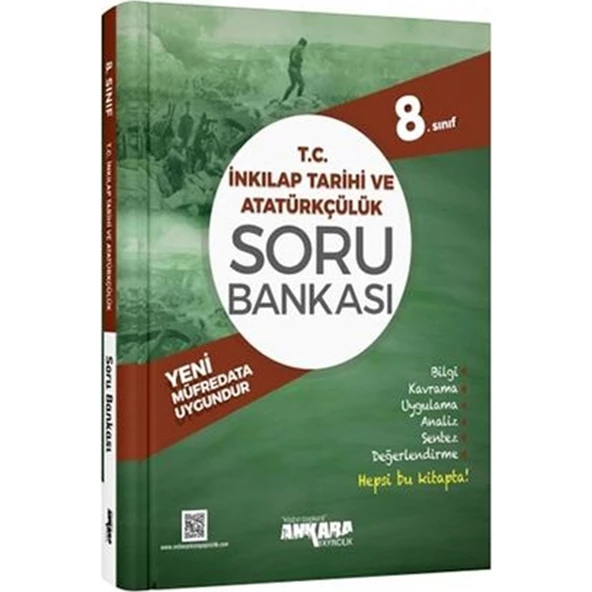 Ankara Yayıncılık 8.Sınıf  T. C. İnkılap Tarihi Ve Atatürkçülük Soru Bankası