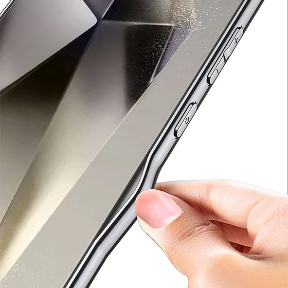 Galaxy S24 Ultra Kılıf Ultra İnce Kamera Korumalı PC + Deri Arka Yüzey  X-Pro Kapak - 10