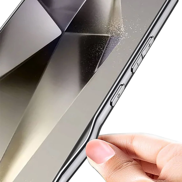 Galaxy S24 Ultra Kılıf Ultra İnce Kamera Korumalı PC + Deri Arka Yüzey  X-Pro Kapak - 5