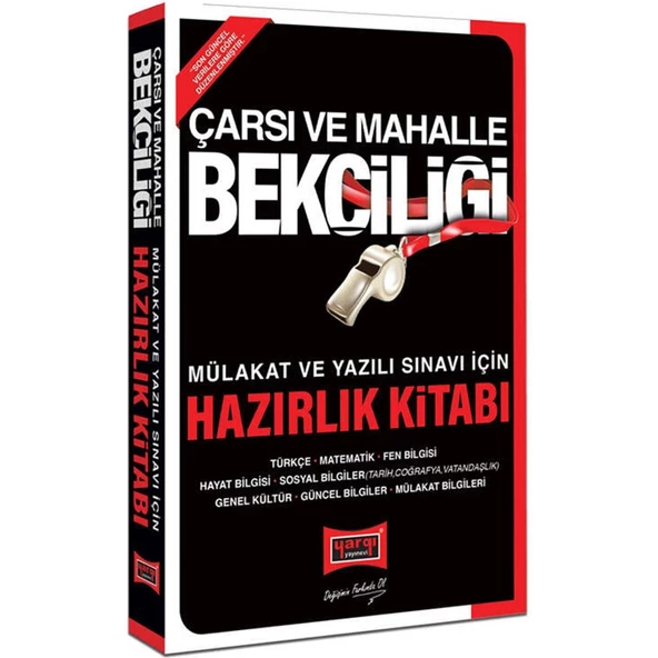 Yargı Yayınevi Çarşı ve Mahalle Bekçiliği Sınavına Hazırlık Konu Anlatımı
