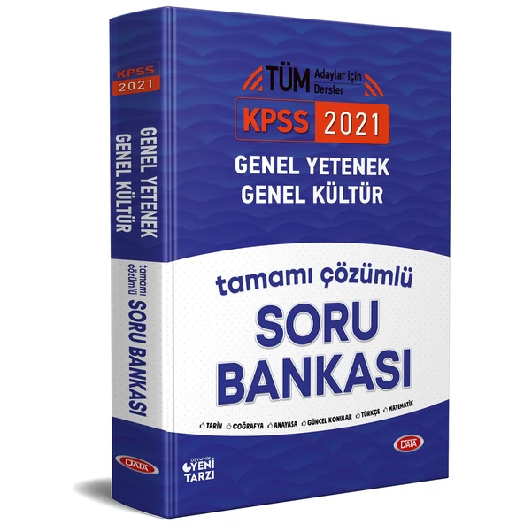 Data Yayınları 2021 KPSS Genel Yetenek – Genel Kültür Tamamı Çözümlü Soru Bankası