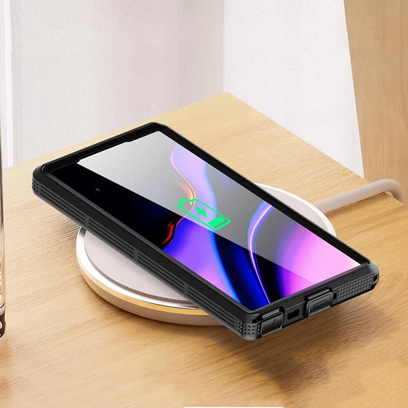 Galaxy S24 Ultra Kılıf Magsafe Şarj Özellikli 1-1 Su Geçirmez Kılıf - 8