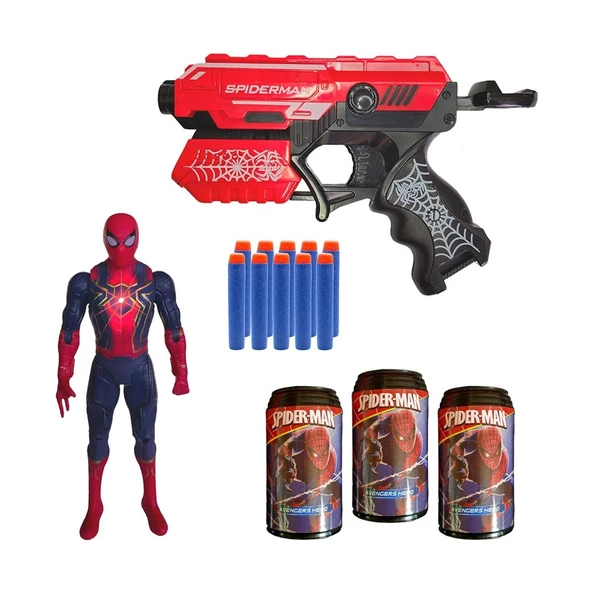 Prestij Oyuncak Prestij Bvm Oyuncak Hedefli Soft Mermili Spiderman Figürlü Dart Atan FAB.9520