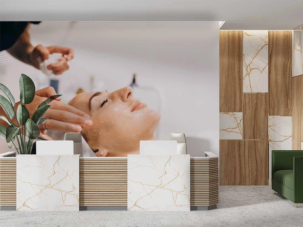 Bakım Merkezi Duvar Kağıdı Baskı - Resim 4