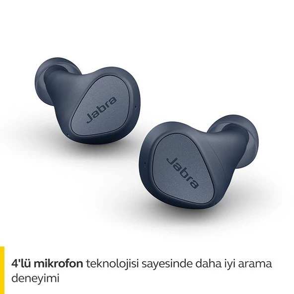 Jabra Elite 3 TWS Lacivert Kulak İçi Bluetooth Kulaklık - 2