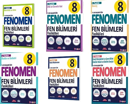 Fenomen Okul Yayınları LGS 8. Sınıf Fen Bilimleri Fasikül Seti (1-2-3-4-5-6. Sayılar) - 2