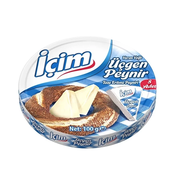 İÇİM ÜÇGEN PEYNİR 8Lİ 100GR