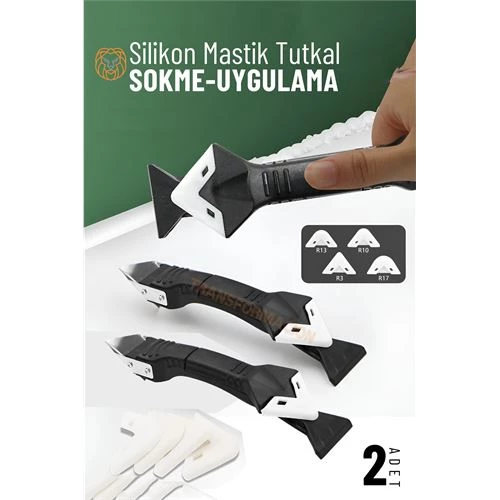 ModaCar Silikon Mastik Tutkal Sökme ve Uygulama 2 Lİ SET