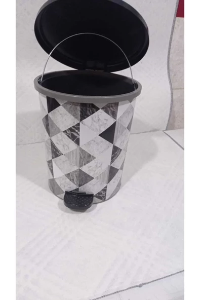 Desenli Pedallı Çöp Kovası No:3 Royaleks-MRD153 - Resim 2