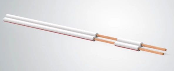 REÇBER 2x0.75mm? Bitişik Yassı BEYAZ Kodlu Kordon Kkablo