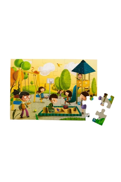 Eolo Parkta Eğitici Eğlenceli 40 Parça Puzzle - 3