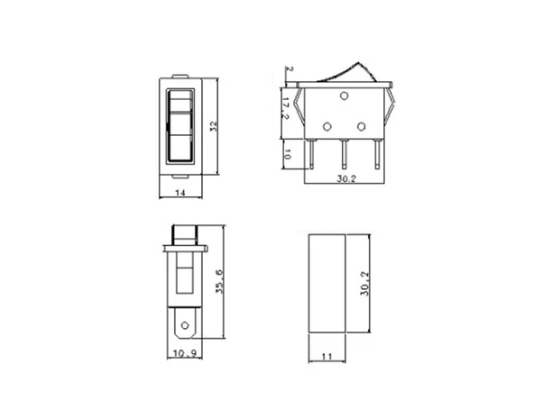 ENDER Tekli Işıksız Soba ve Kumanda Anahtarı 16A - 2