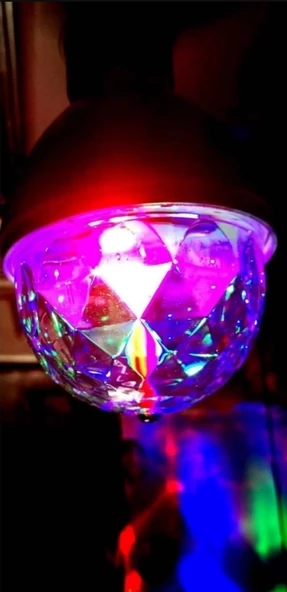 CATA Disko Topu 3W E-27 Duylu Karışık Renkli Parti Lambası - Resim 2