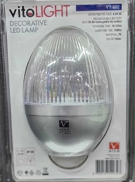 VİTO KAMP DEKORATİF LED LAMBA PİLLİ BEYAZ IŞIK KIRMIZI İKAZLI - 2
