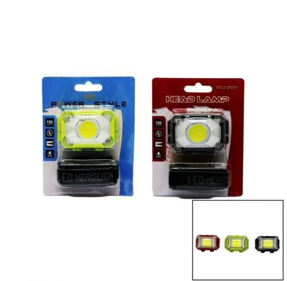 5w Ledli Madenci Kafa Lambası Feneri 3*AA Kalem Pil İle Çalışır - 5