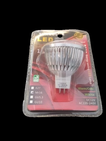 İTHAL 12V 3W ÇANAK LED AMPUL MR16 DUY İĞNE AYAK 6000K