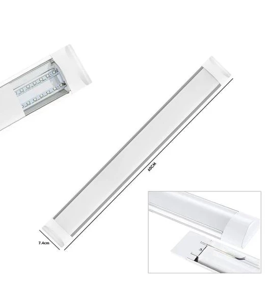 GENEL 60cm 18w Led Bant Aarmatür 3000k Günışığı (Sac Kasa) - 2
