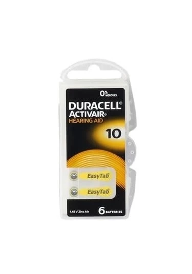 DURACELL Kulaklık İşitme Cihazı Pili 10 1.45V 6lı Paket