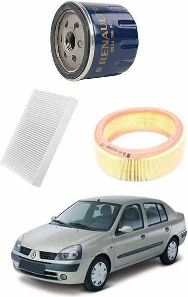 Mais Renault Clio Iı 1.4 8V Benzinli Bakım ve Filtre Seti NKSSET1022