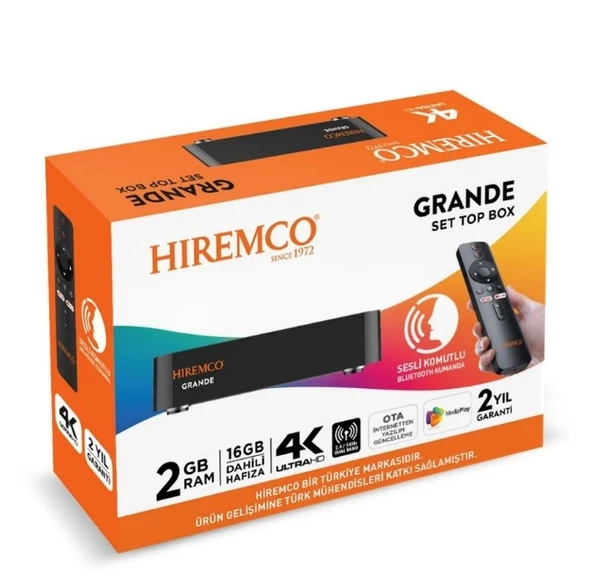 HIREMCO GRANDE SET TOP ANDROİD BOX 2-16 GB 4K ULTRA HD - 2