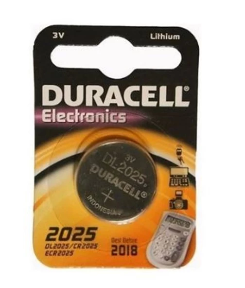 DURACELL CR-2025 3V ARABA KUMANDA PİLİ (1 ADET FİYATI)