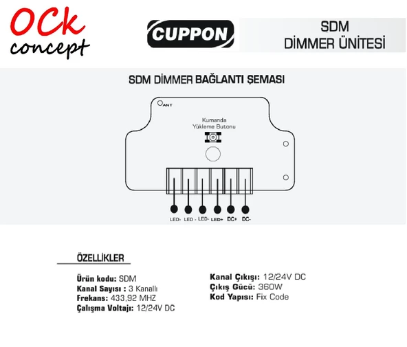 Cuppon SDM-30 Led Dimmer - 2