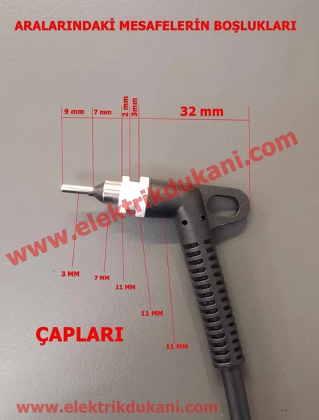 SAÇ DÜZLEŞTİRİCİ GÜÇ KABLOSU TİP 1 - 2