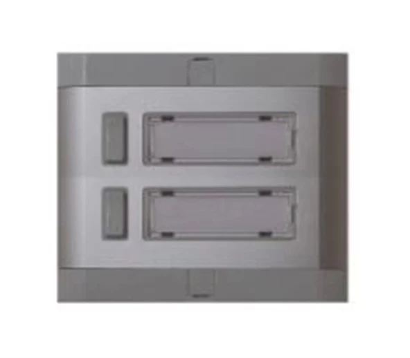 ENDER Işıksız 2li Etiketli Alüminyum Zil Paneli 2 Butonlu