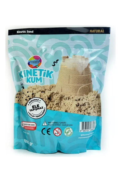 Mammacomica Dough Naturel Kinetik Kum - 1000 gr - 2