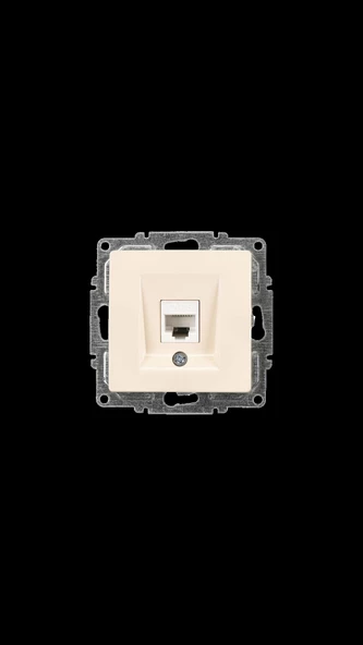 GÜNSAN VİSAGE KREM TEKLİ DATA PRİZİ RJ-45 CAT-5