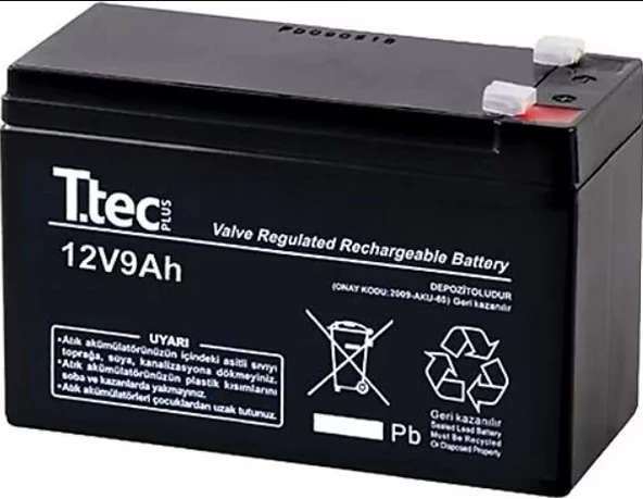 12v 9A Kuru Bakımsız Akü UPS Güç Kaynağı Akülü Sırt Motoru Aküsü Vs. - 4