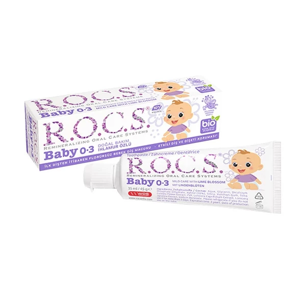 Rocs Baby Ihlamur Özlü Diş Macunu 45 g (0-3Yaş)