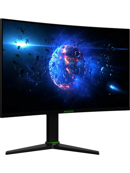 Monster Aryond A27 V2 27" 180Hz QHD 1ms HDR10 300Nit G-Sync FreeSync Curved Pivot VA Oyuncu Monitörü - 3