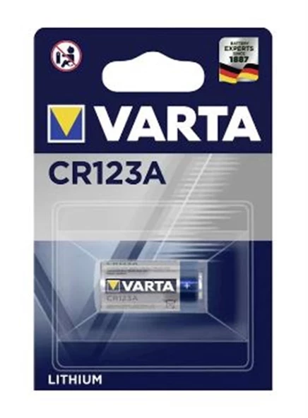 VARTA 3V 123 A CR123A Lityum Pil (Köpek Tasma Ve Özel Cihaz Pili)