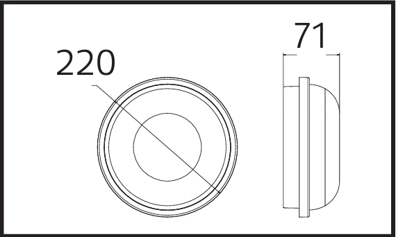 HOROZ Artos BEYAZ 20w Yuvarlak Glop Led Armatür 6500k IP65 Beyaz Işık - 2