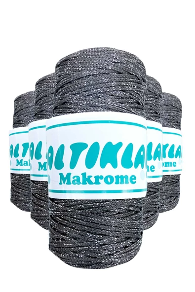 5 Adet Polyester Simli Makrome İpi S-420